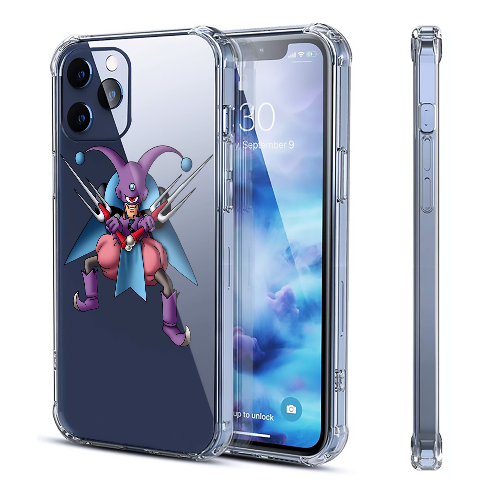 （画像用） ドラゴンクエスト Doragon Kuesuto Dragon Quest 【iPhone 12シリーズ対応】透明スマホケース（クリアソフトケース）